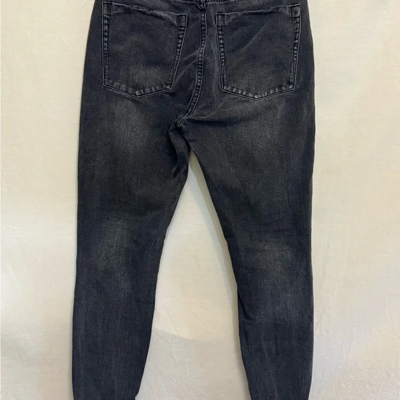B-211 One X One Teaspoon Black Distressed High Waist Skinny Jeans Size 28 - Picture 8 of 15